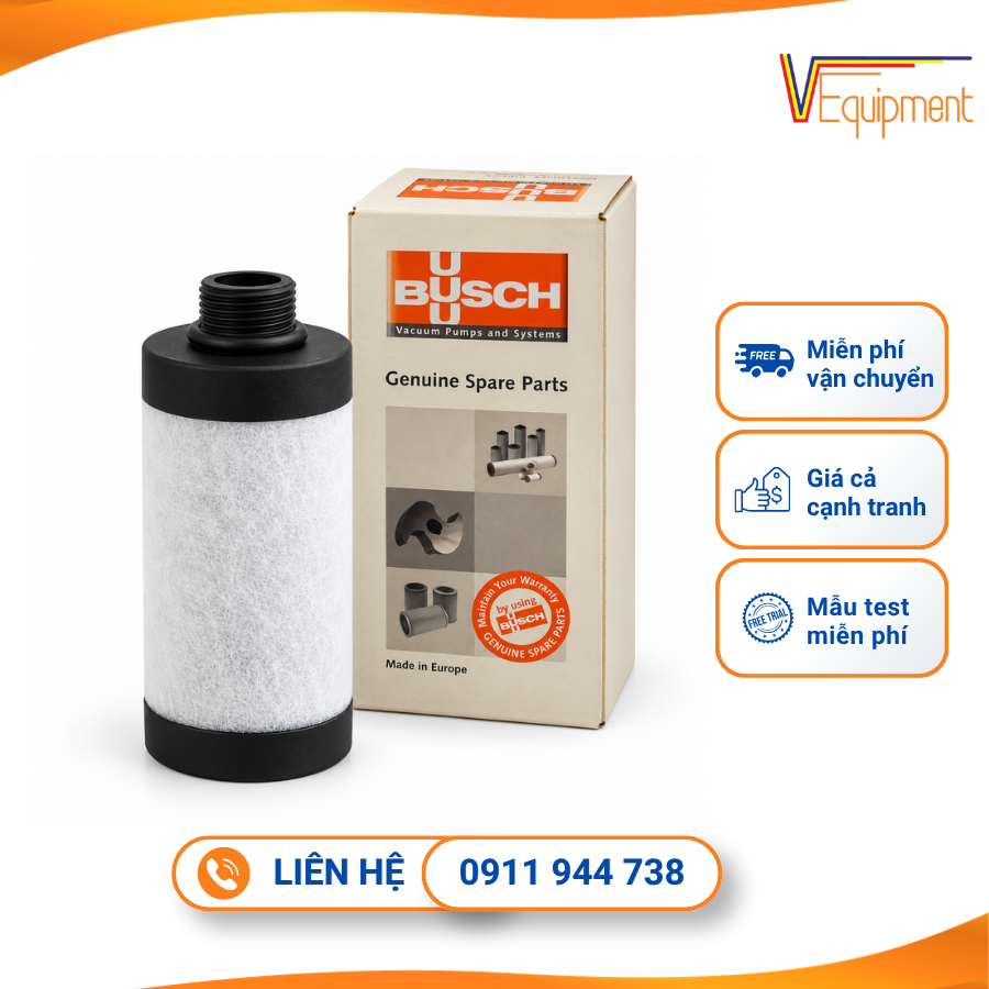 Lọc Tách Dầu Busch V532 140 152 Chính Hãng