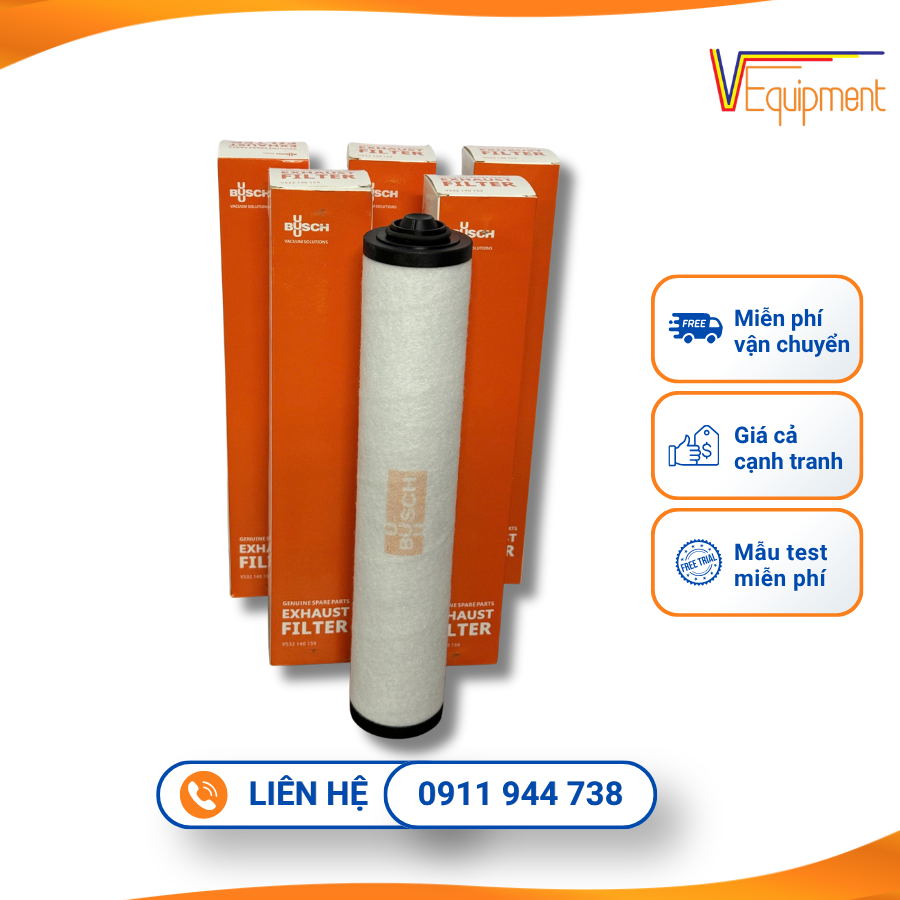 Lọc Tách Dầu Busch V532 140 156 Chính Hãng